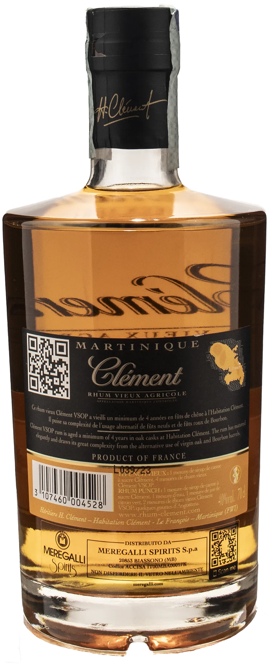 Clement Rhum Vieux Agricole VSOP 0.7L