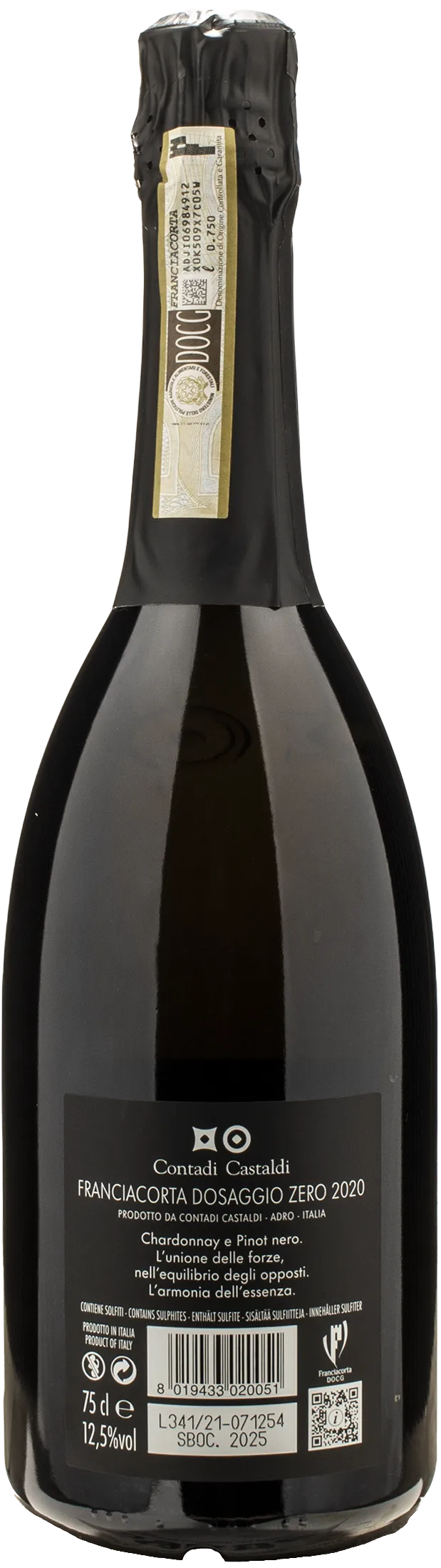 Contadi Castaldi Franciacorta Zero Dosaggio Zero 2020