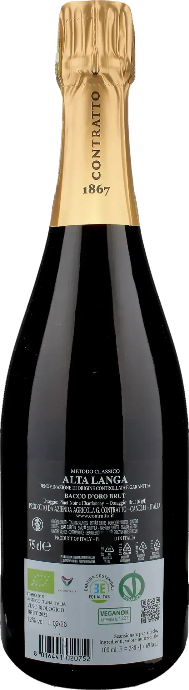 Contratto Alta Langa Bacco d'Oro Brut 2022