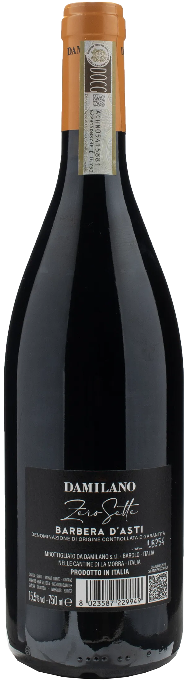 Damilano Barbera d'Asti Zero Sette 2022