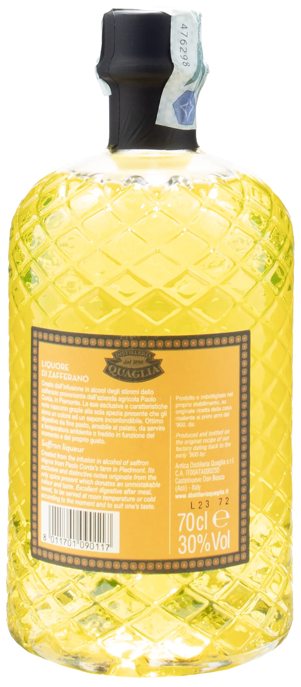 Distilleria Quaglia Liquore allo Zafferano 0.7L
