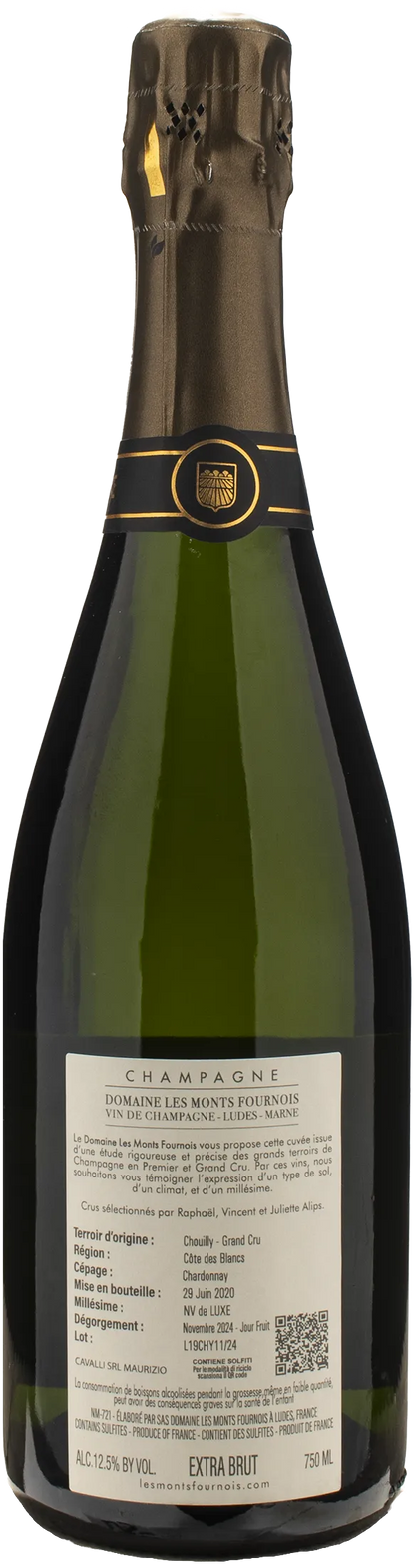 Domaine Les Monts Fournois Champagne Grand Cru Cote Chouilly Extra Brut