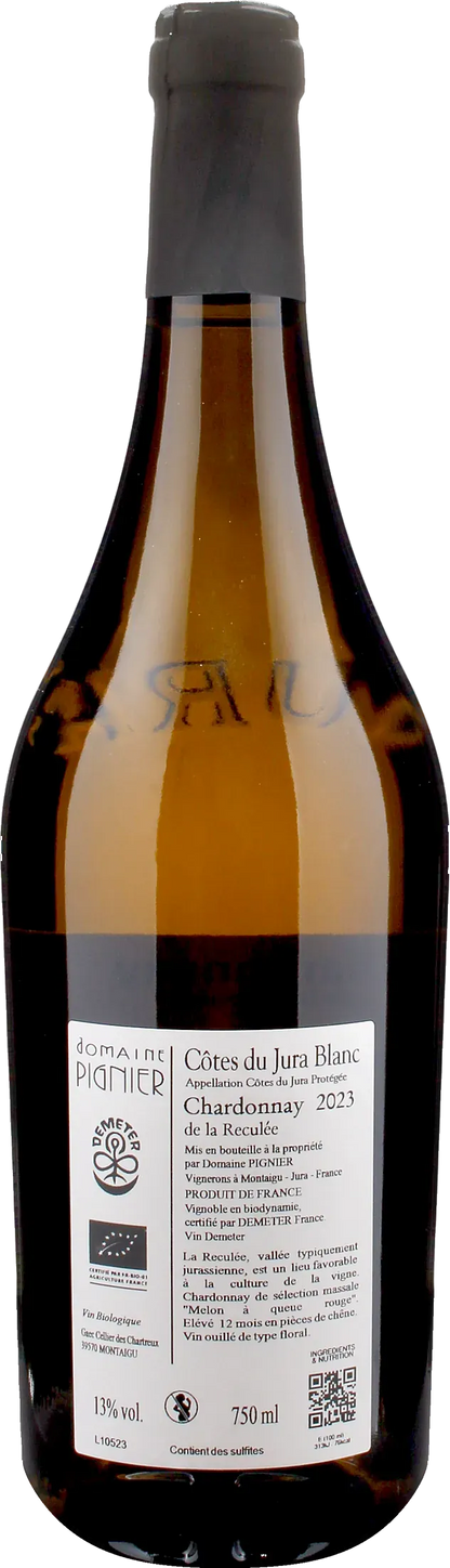 Domaine Pignier Cotes du Jura Chardonnay Reculee 2023