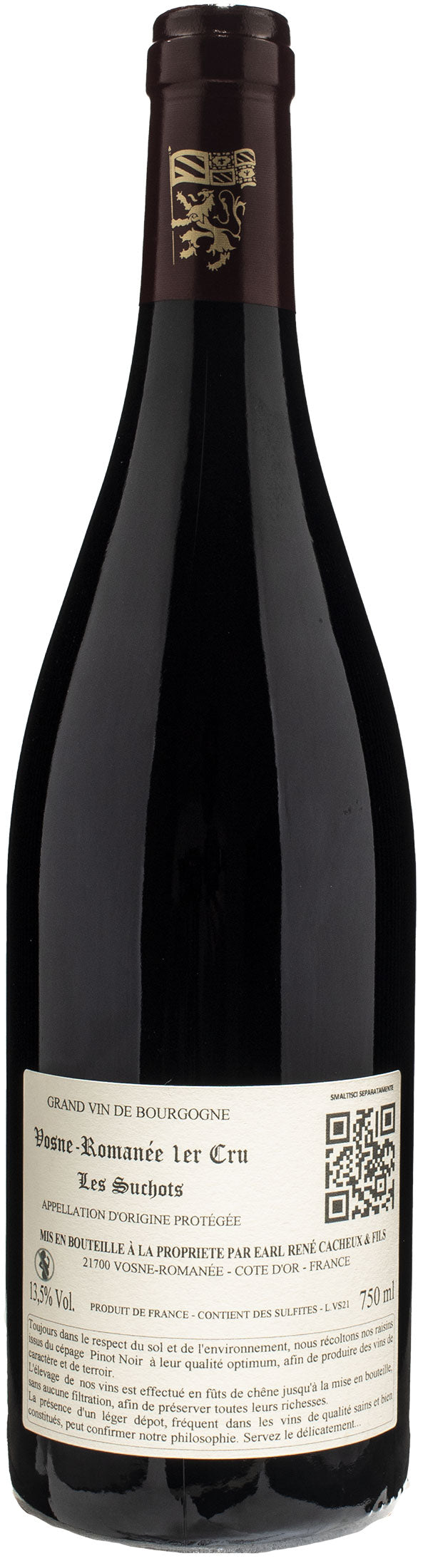 Domaine Rene Cacheux Vosne Romanee 1er Cru Les Suchots 2021
