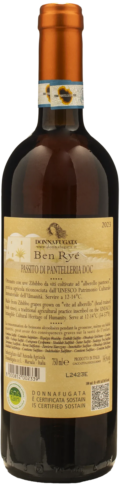 Donnafugata Passito di Pantalleria Ben Rye 0.75L 2023