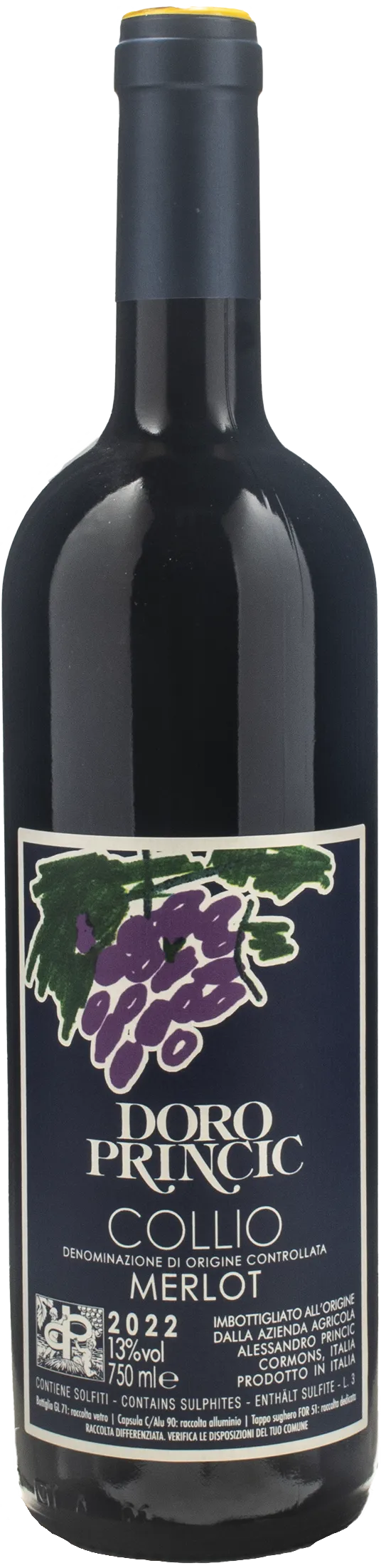 Doro Princic Collio Merlot Etichetta Blu 2022