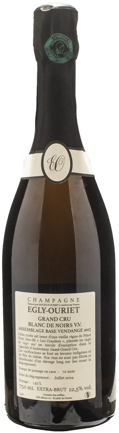 Egly Ouriet Champagne Les Crayeres Grand Cru Blanc de Noirs Vieilles Vignes Extra Brut