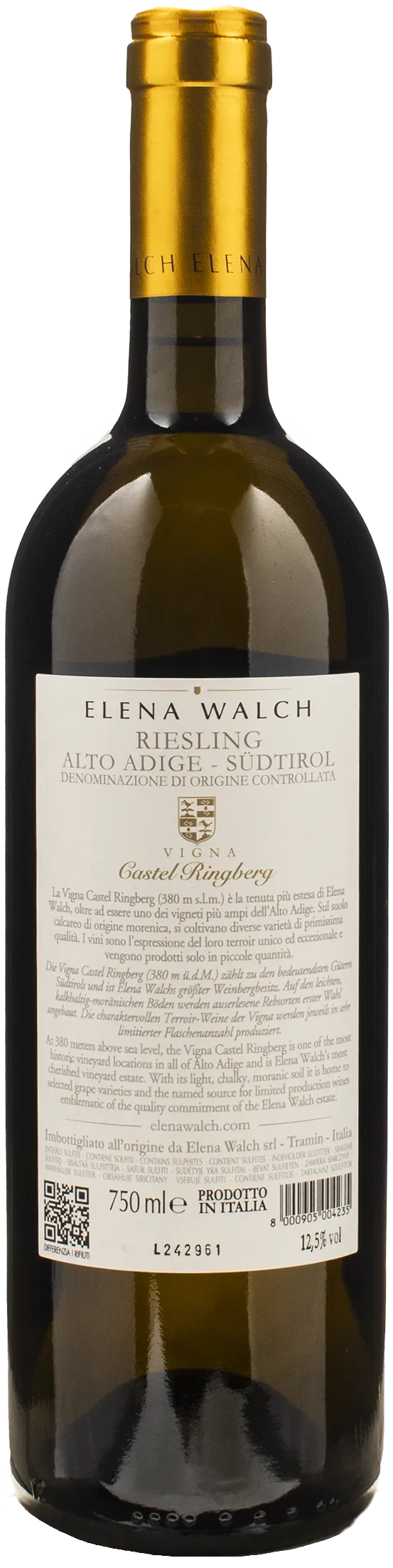 Elena Walch Alto Adige Riesling Vigna Castel Ringberg 2023