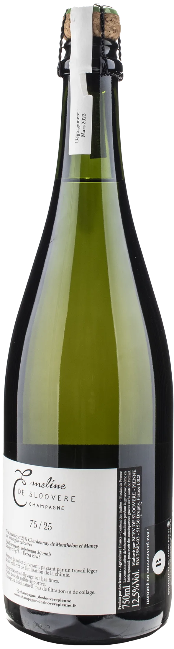 Emeline De Sloovere Champagne Extra Brut 75/25