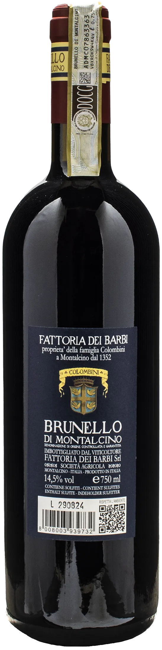 Fattoria dei Barbi Brunello Montalcino Colombini 2020