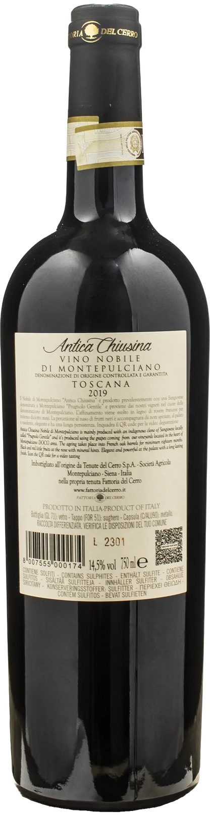 Fattoria del Cerro Nobile di Montepulciano Antica Chiusina 2019