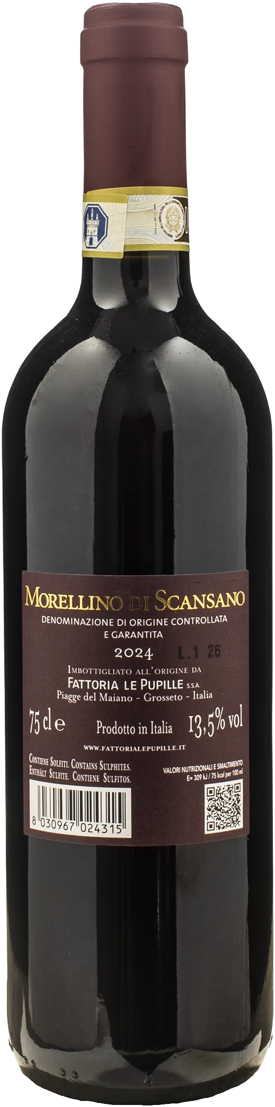 Fattoria Le Pupille Morellino di Scansano 2024