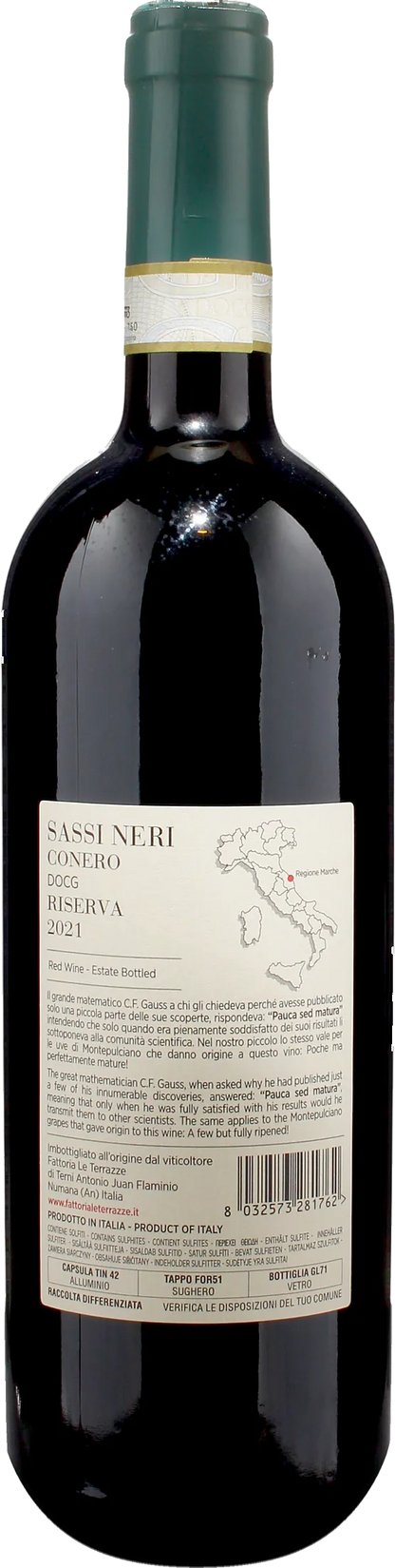 Fattoria Le Terrazze Conero Sassi Neri Riserva 2021