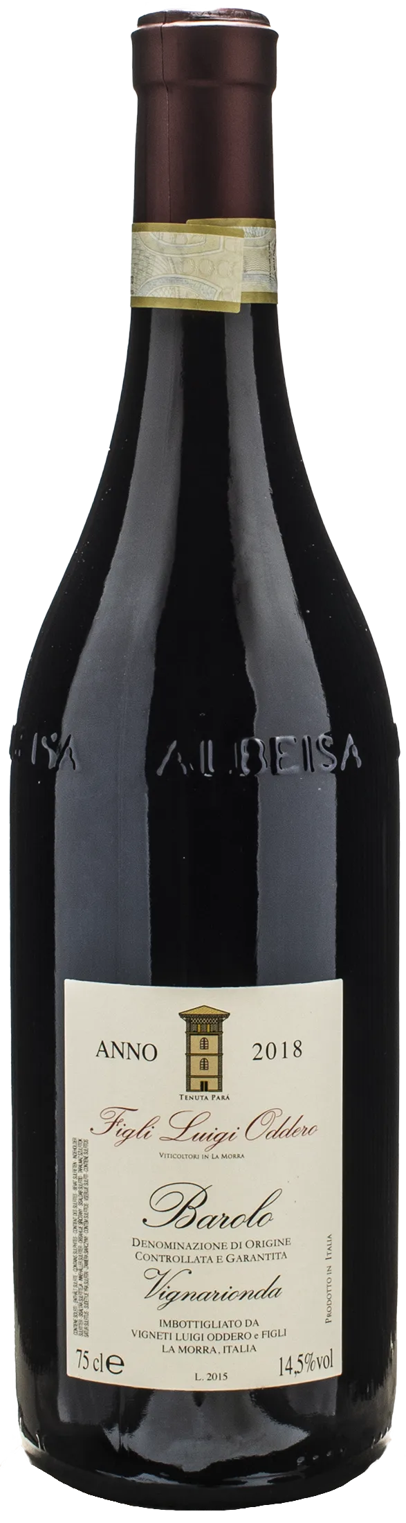 Figli Luigi Oddero Barolo Vignarionda 2018