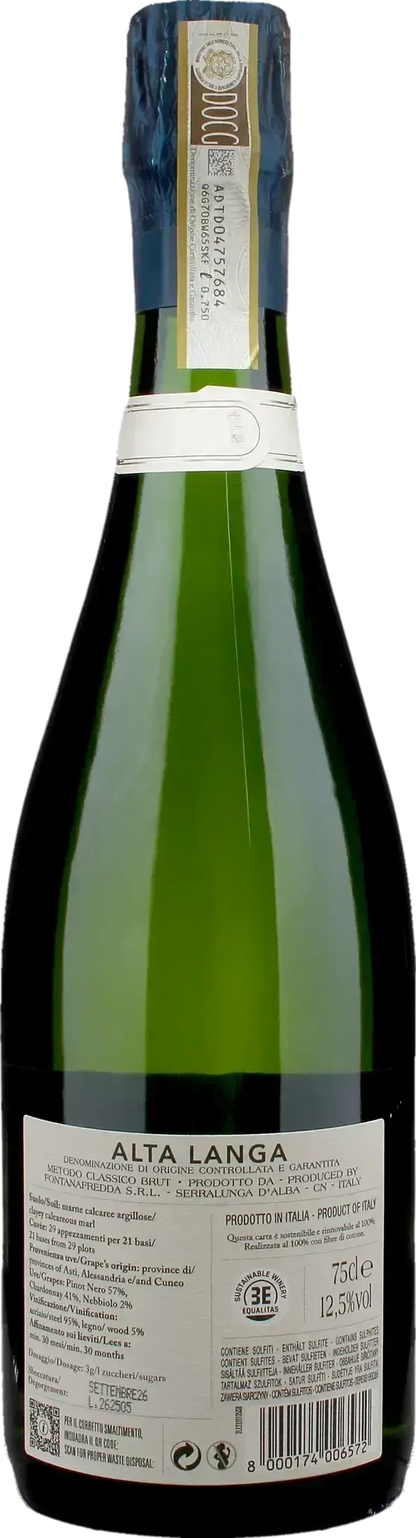 Fontanafredda Alta Langa Limited Edition Brut 30 Mesi 2022