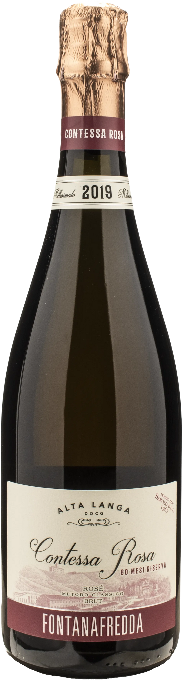 Fontanafredda Alta Langa Riserva Contessa Rosa Brut 60 Mesi 2019
