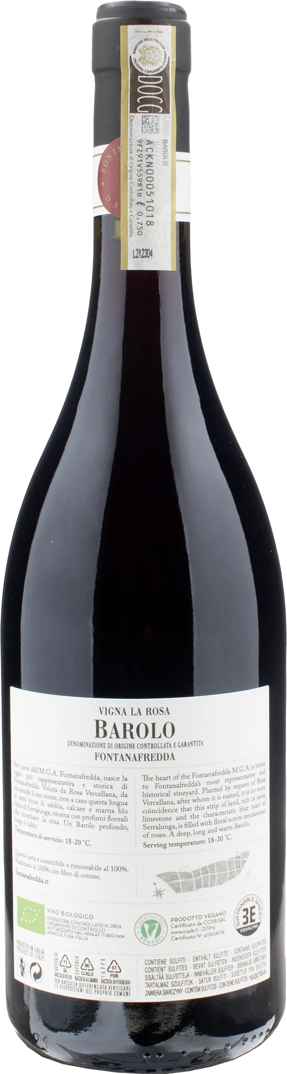 Fontanafredda Barolo Vigna La Rosa 2018