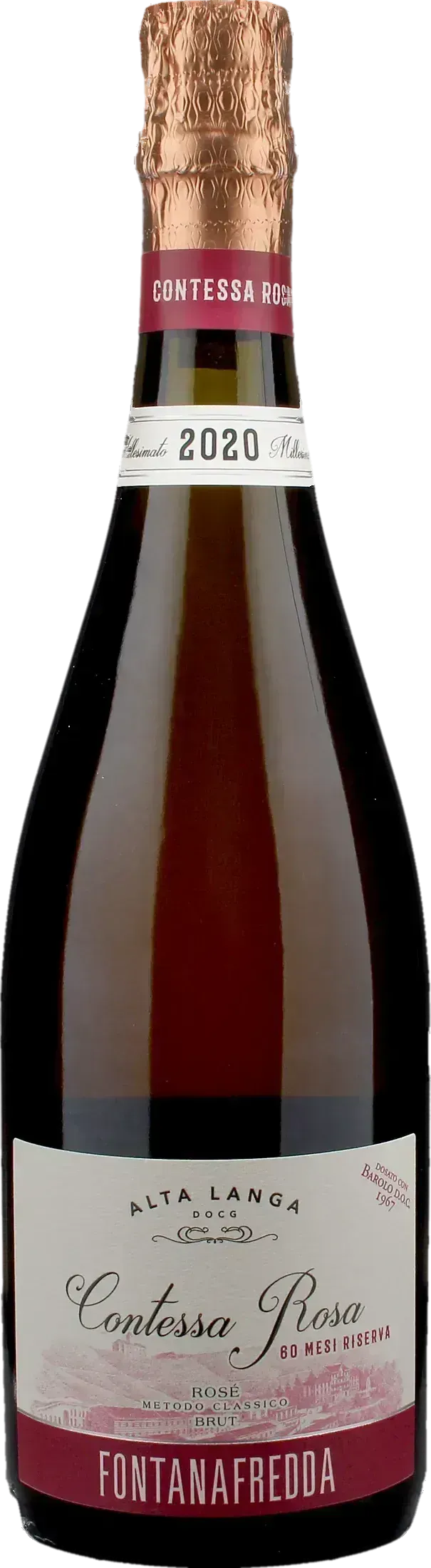 Fontanafredda Contessa Rosa Alta Langa Brut Rosè Riserva 60 Mesi 2020