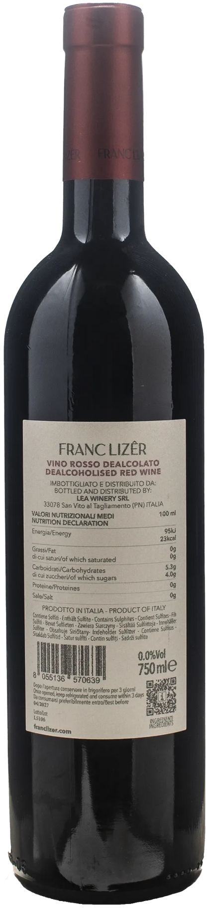 Franc Lizer Rosso Zero Alcol