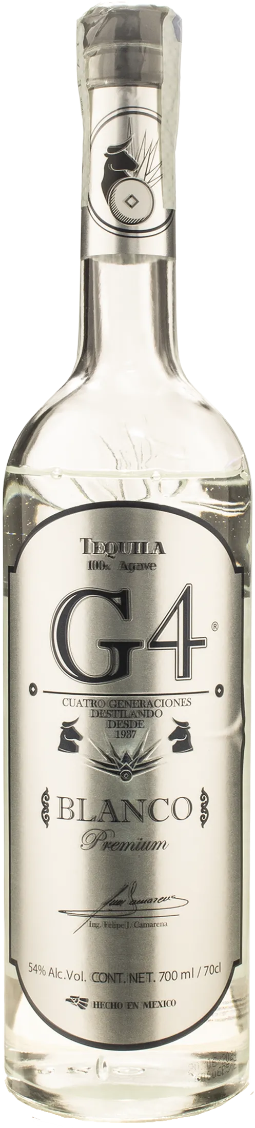 G4 Tequila Blanco Premium 108 High Proof 0.70L