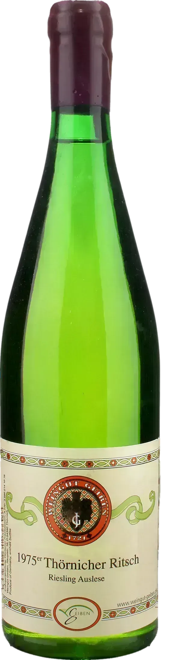 Geiben Thornicher Ritsch.Riesling Auslese 1975