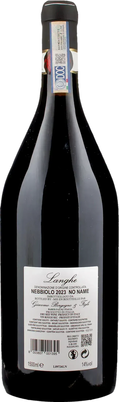 Giacomo Borgogno Langhe Nebbiolo No Name Magnum 2023