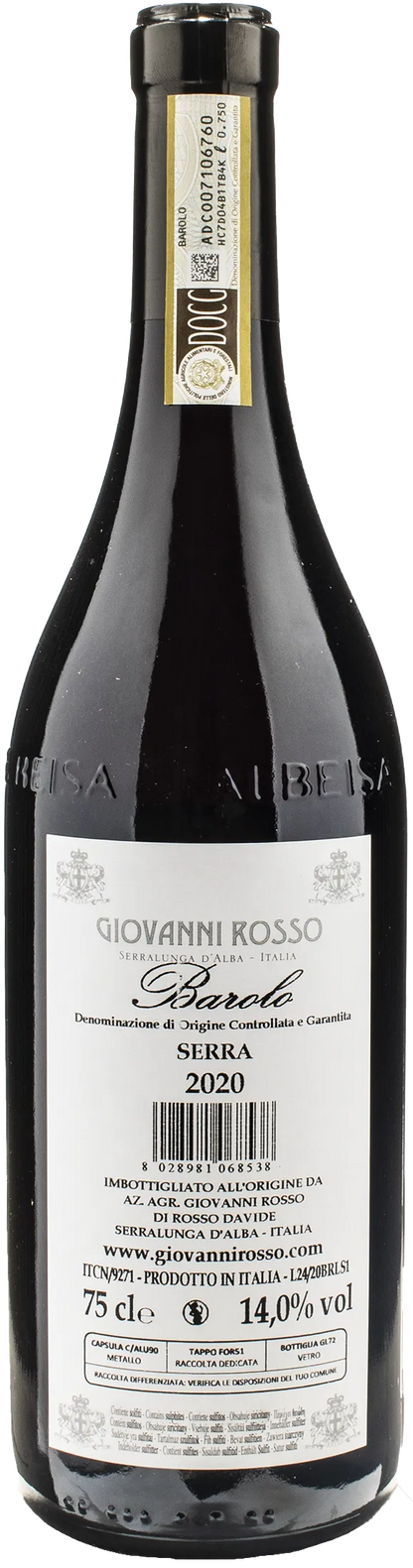 Giovanni Rosso Barolo La Serra 2020