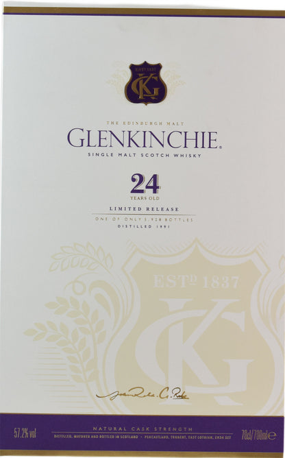 Glenkinchie Single Malt Scotch Whisky Natural Cask Strength Limited Release 24 Y.O. 0.7L