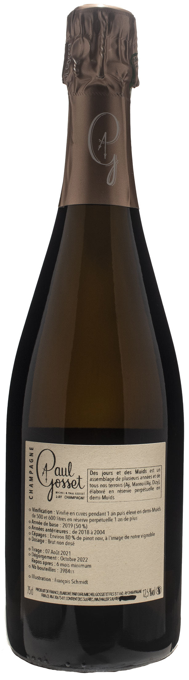 Paul Gosset Champagne Des Jours et des Muids Extra Brut