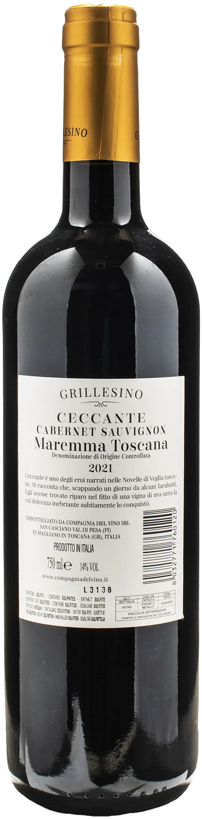 Grillesino Maremma Toscana Ceccante Cabernet Sauvignon 2021