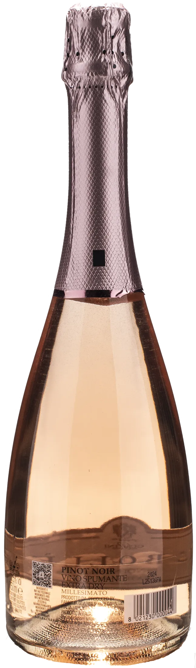 Guarini Spumante Lebolle Pinot Noir Rosè Millesimato Extra Dry 2024