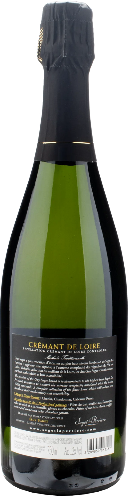 Guy Saget Cremant de Loire Murano Methode Traditionnelle