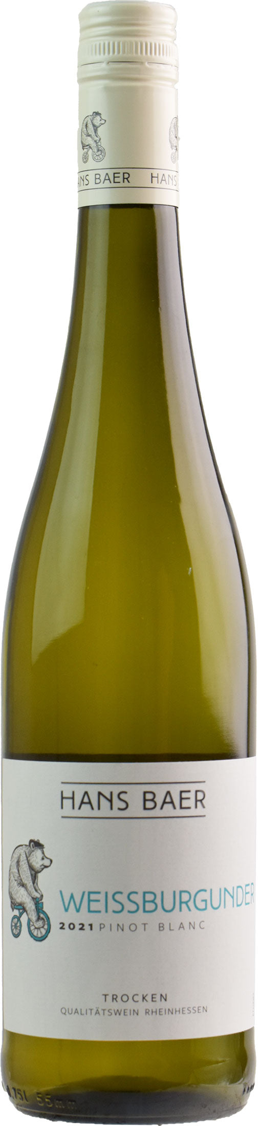 Hans Baer Rheinhessen Weissburgunder Troken 2021