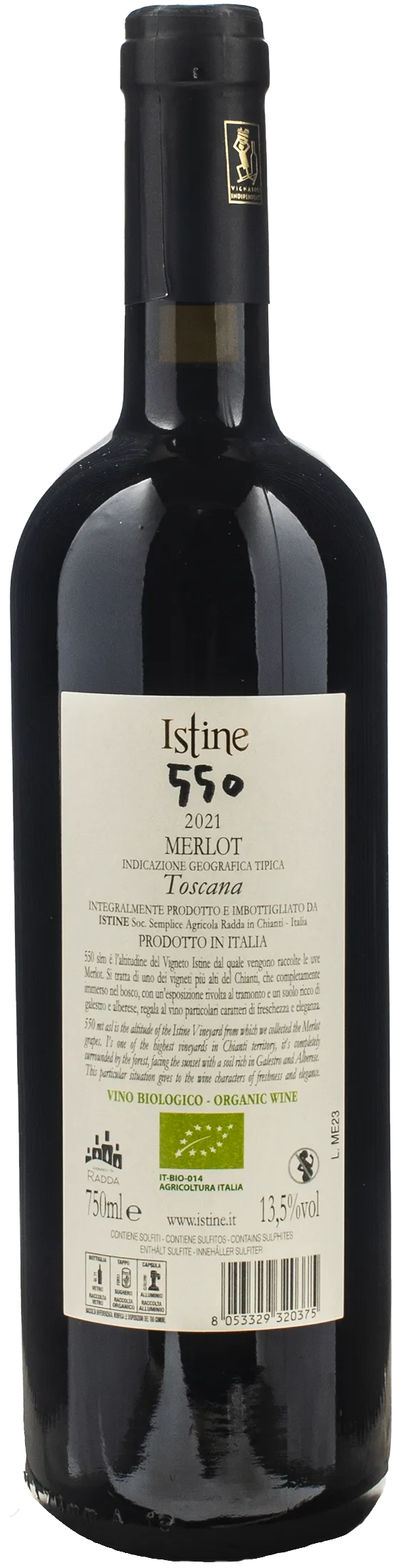 Istine 550 Merlot 2021