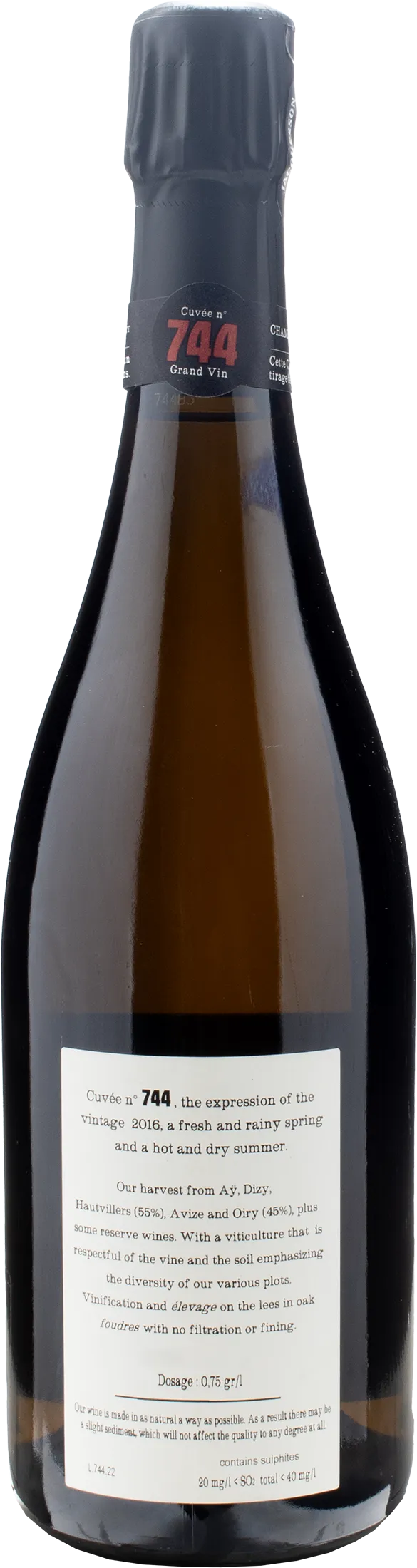 Jacquesson Champagne Extra Brut Cuvèe n 744