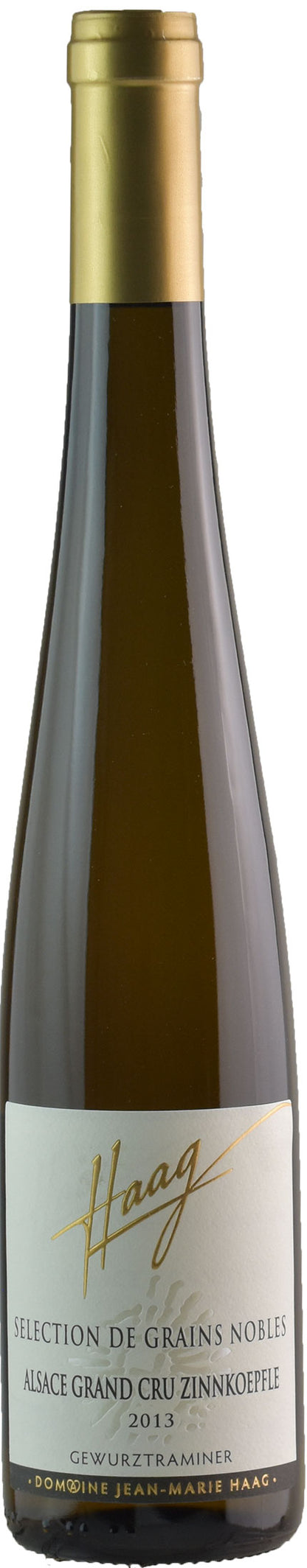 Jean Marie Haag Alsace Grand Cru Gewurztraminer Zinnkoepfle Selection de Grains Nobles 0.5L 2013