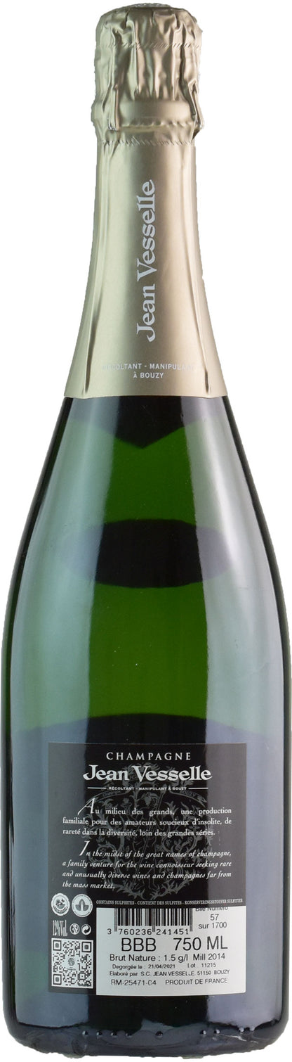 Jean Vesselle Champagne Grand Cru Nature Bouzy B3 2014