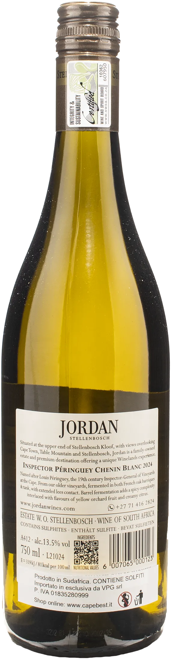 Jordan Inspector Peringuey Chenin Blanc 2024