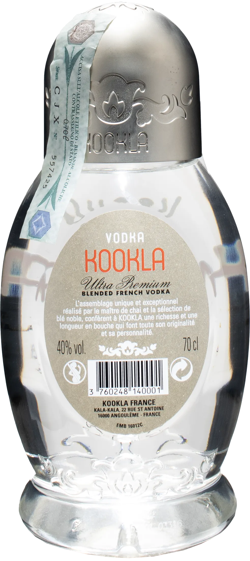 Kookla Ultra Premium Vodka 0.7L
