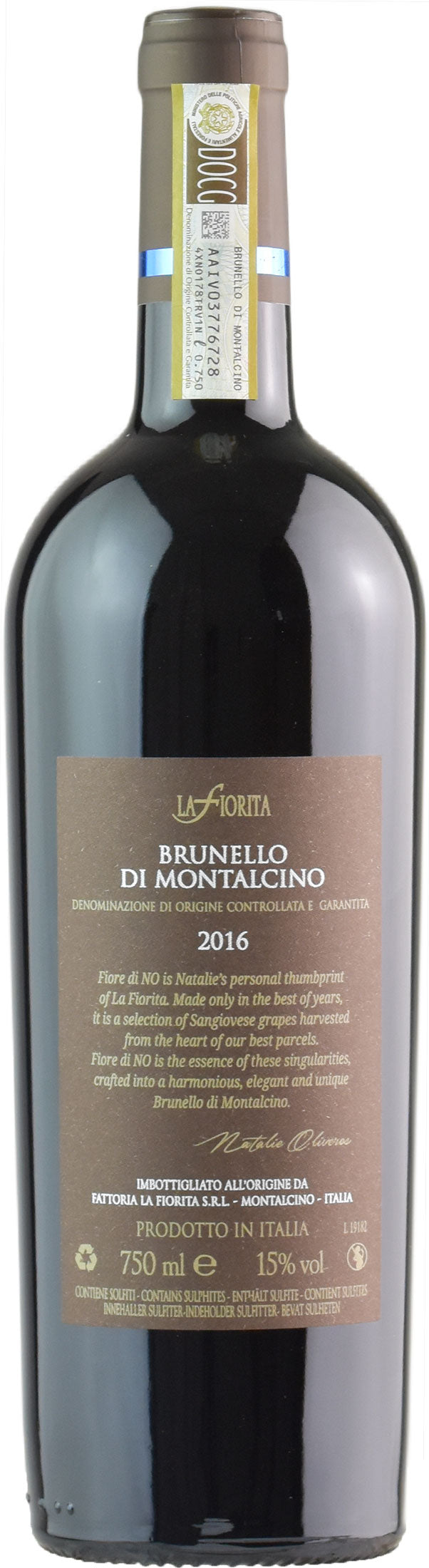 La Fiorita Brunello Montalcino Fiore di No 2016