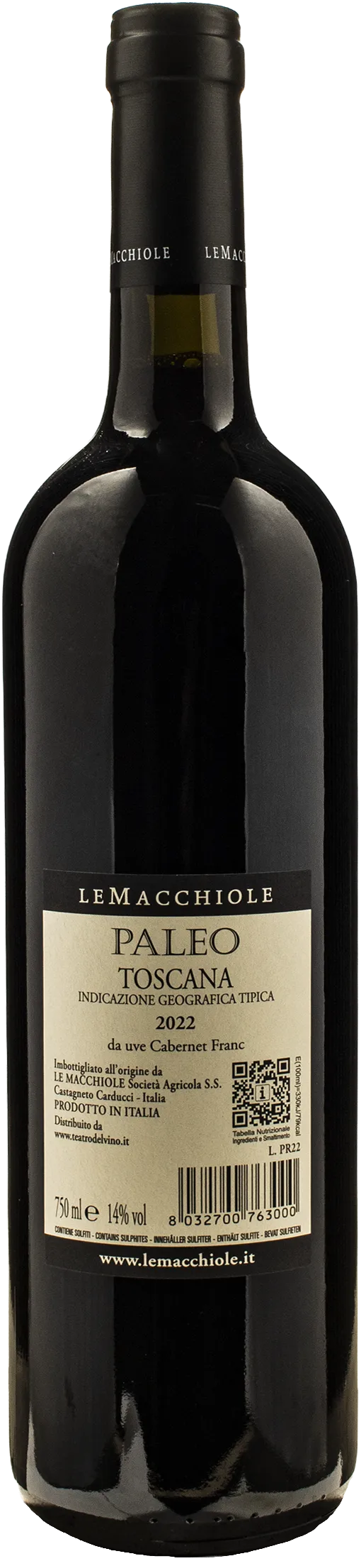 Le Macchiole Paleo Rosso 2022