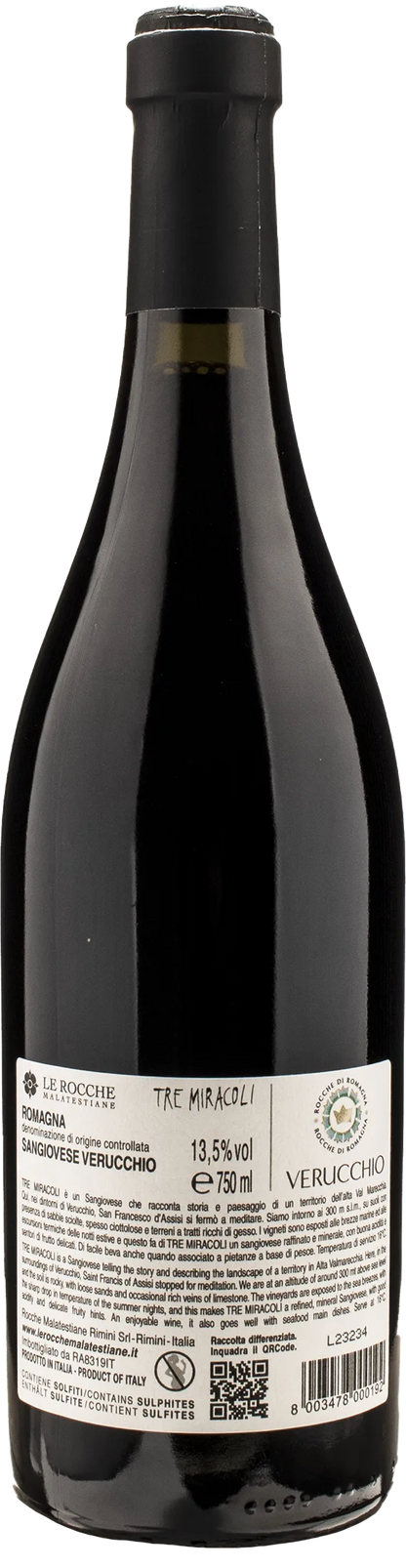 Le Rocche Malatestiane Sangiovese Tre Miracoli 2022