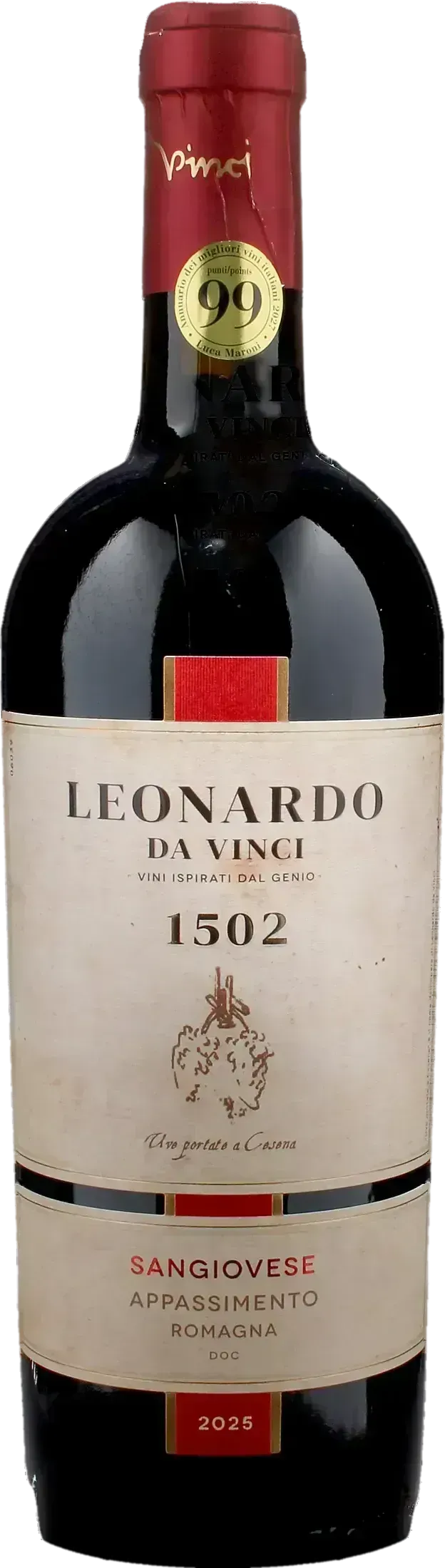 Leonardo da Vinci 1502 Sangiovese Passito Uve Portate a Cesena 2025