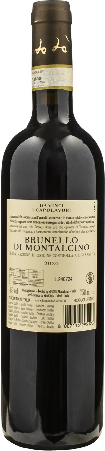 Leonardo da Vinci Capolavori Brunello di Montalcino San Giovanni Battista 2020