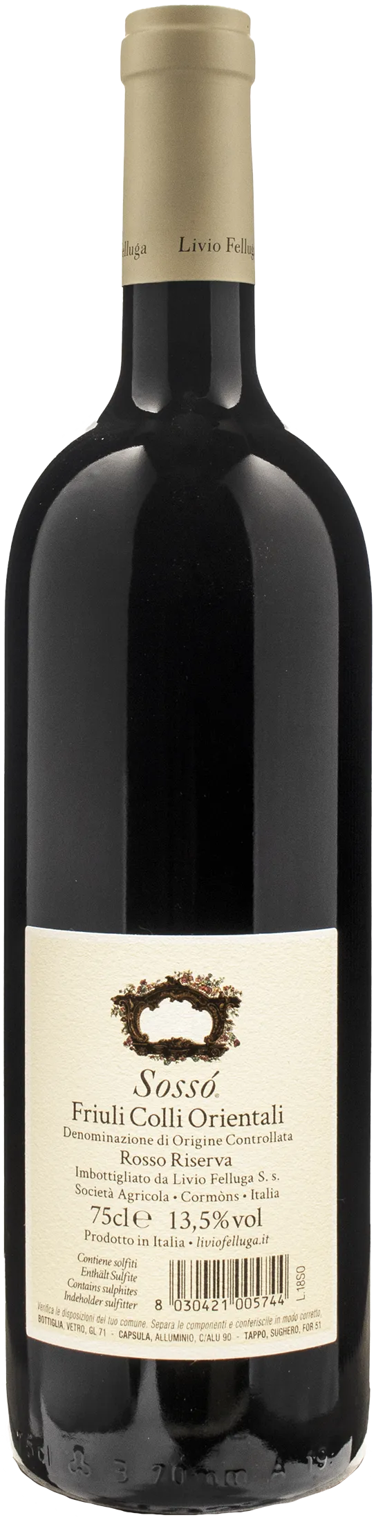 Livio Felluga Sosso Rosso Riserva 2018