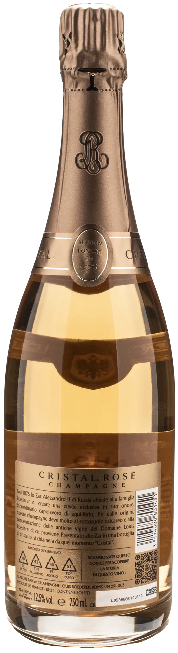 Louis Roederer Champagne Cristal Rosè 2014