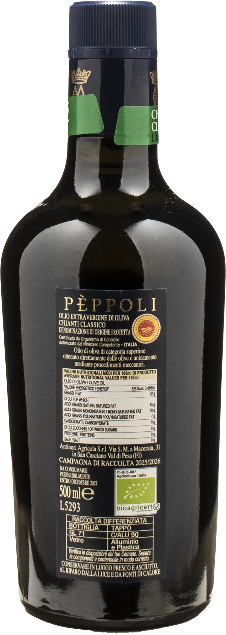 Marchesi Antinori Peppoli Chianti Classico Natives Olivenöl extra 0.5L 2025