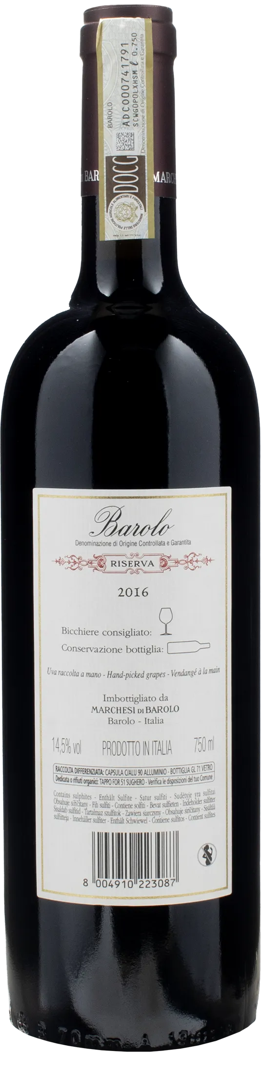 Marchesi di Barolo Barolo Riserva 2016