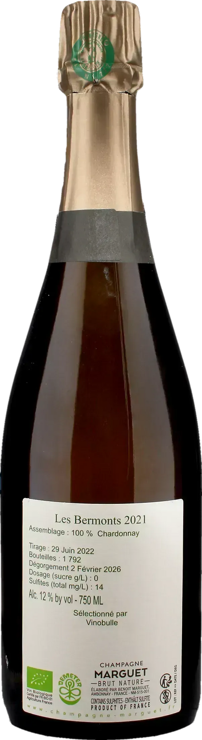 Marguet Champagne Grand Cru Les Bermonts Brut Nature 2021