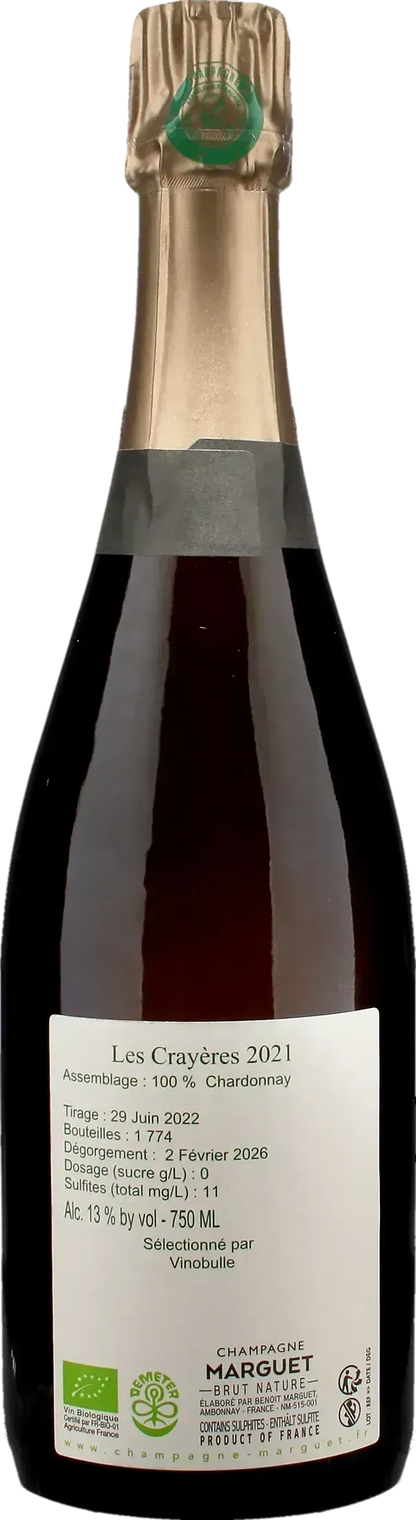 Marguet Champagne Grand Cru Les Crayeres Brut Nature 2021